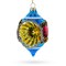 Retro Reflection Blue Retro-Inspired Glass Christmas Ornament